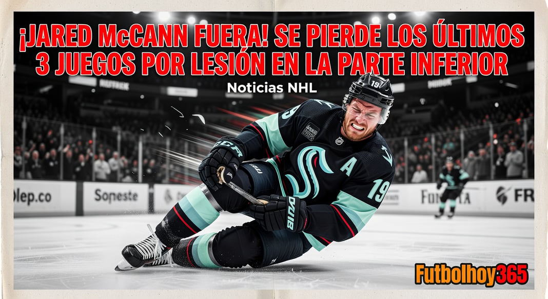 Jared McCann se perderá los últimos 3 juegos de los Seattle Kraken por lesión en la parte inferior del cuerpo