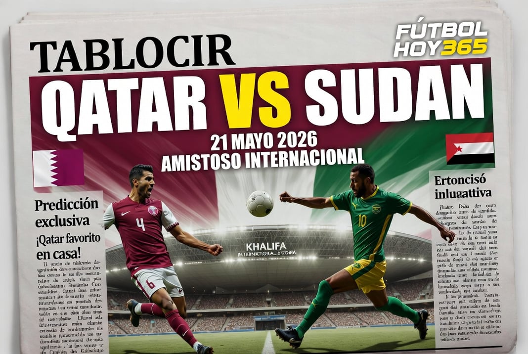 Qatar vs Sudan 21 Mayo 2026 Prediccion Amistoso Internacional