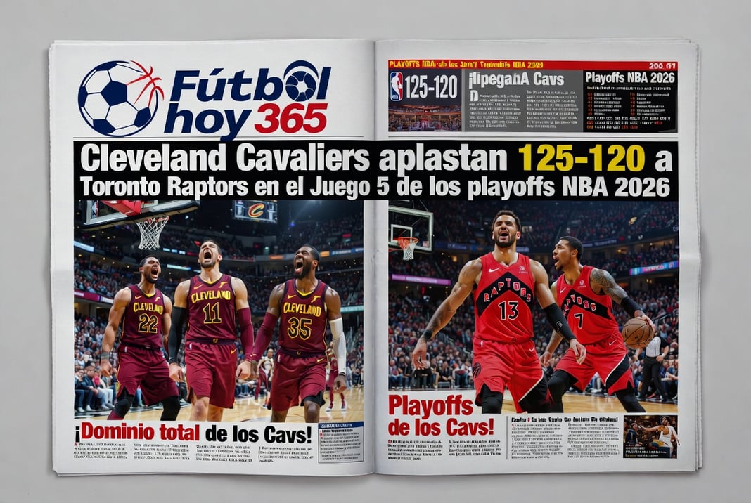 Cleveland Cavaliers aplastan 125-120 a los Toronto Raptors en el Juego 5 de los playoffs NBA 2026
