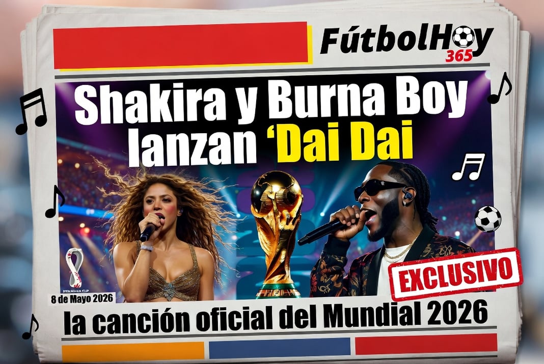 Shakira y Burna Boy lanzan ‘Dai Dai’, la canción oficial del Mundial 2026