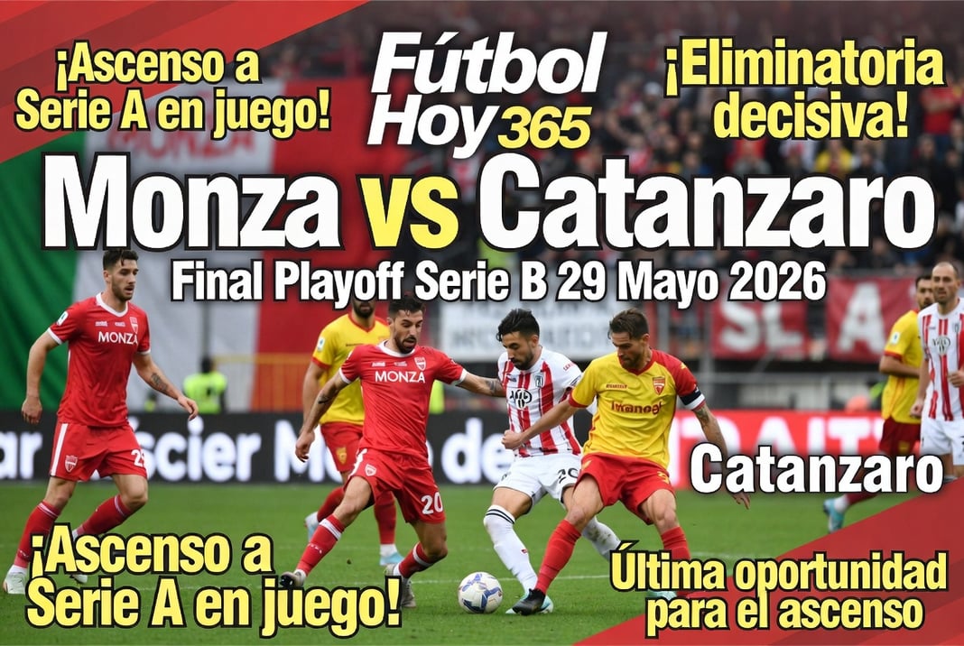 Monza vs Catanzaro Final Playoff Serie B 29 Mayo 2026