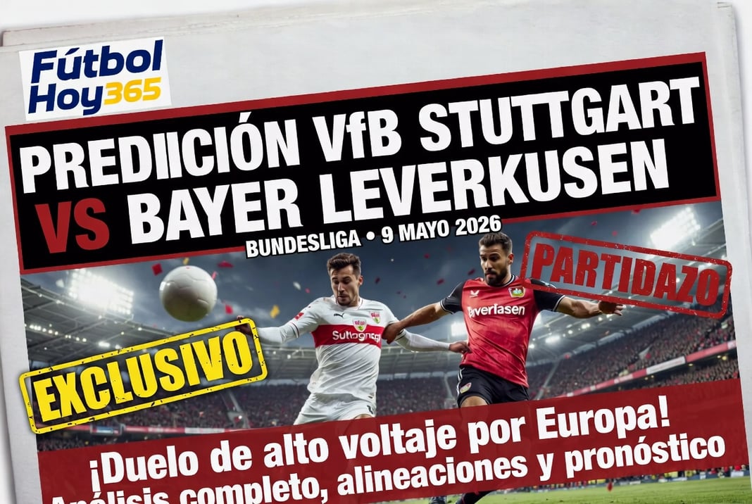 Prediccion VfB Stuttgart vs Bayer Leverkusen Bundesliga 9 Mayo 2026