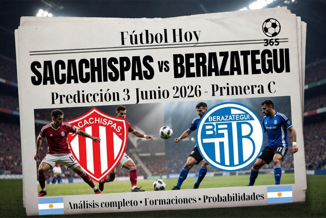 Sacachispas vs Berazategui Prediccion 3 Junio 2026 Primera C