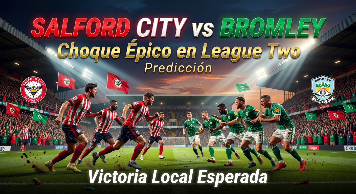 Salford City vs Bromley Pronóstico / Prediction