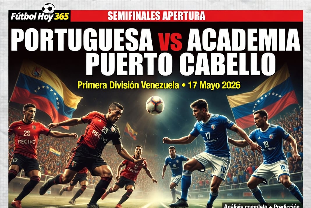 Portuguesa vs Academia Puerto Cabello Primera División Venezuela 17 Mayo 2026