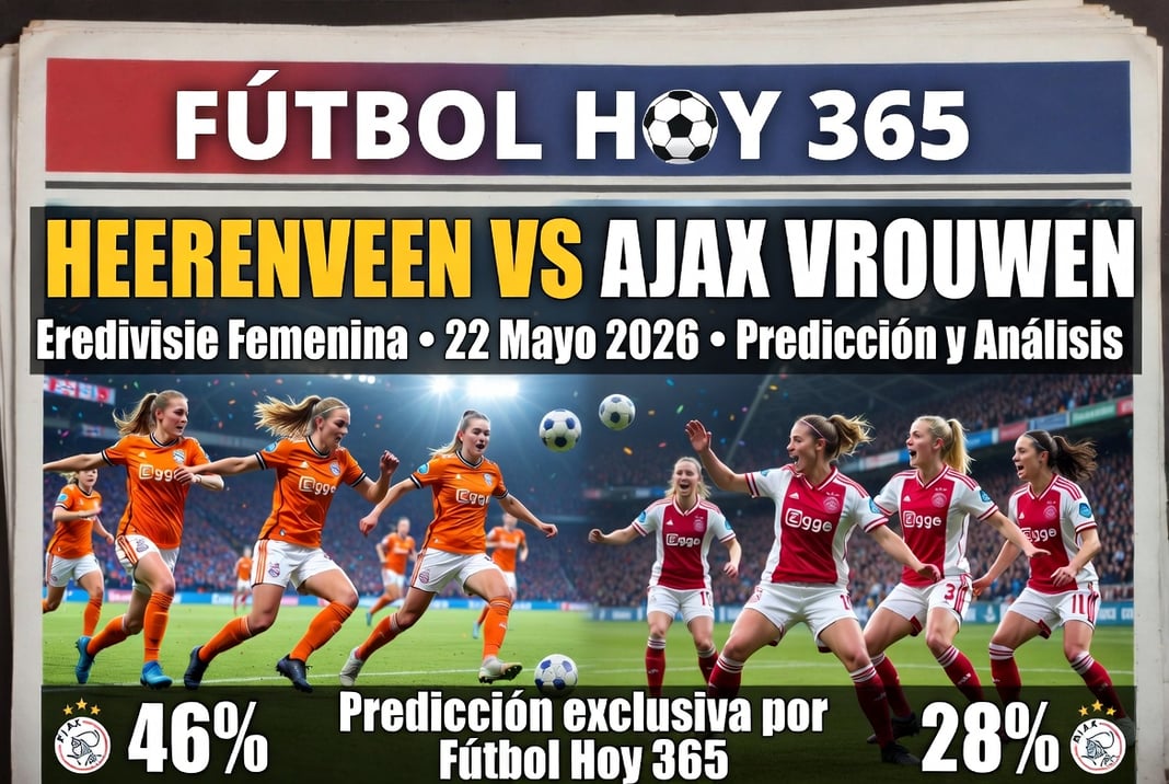 Heerenveen vs Ajax Vrouwen Eredivisie 22 Mayo 2026 Prediccion y Analisis