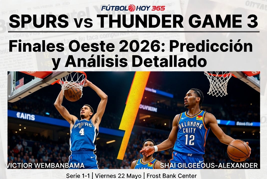 Spurs vs Thunder Game 3 Finales Oeste 2026 Predicción y Análisis Detallado