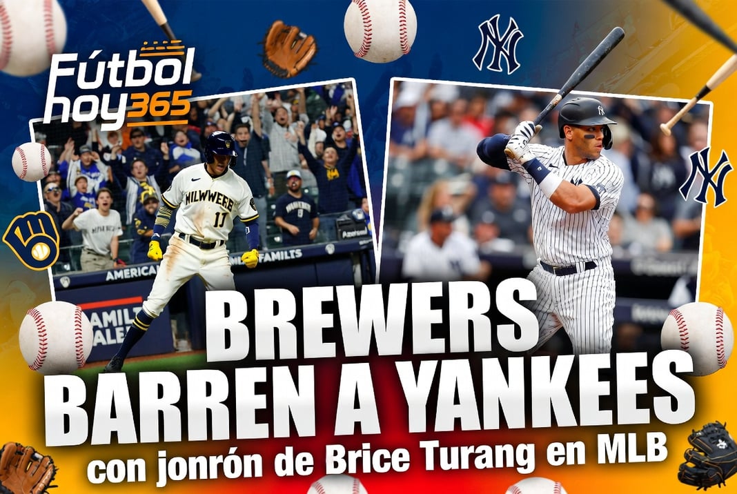 Brewers barren a Yankees con jonrón de Brice Turang en MLB