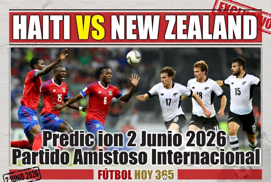 Haiti vs New Zealand Prediccion 2 Junio 2026 Partido Amistoso Internacional