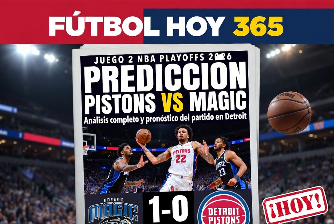 Predicción Pistons vs Magic Juego 2 NBA Playoffs 2026 Análisis y pronóstico del partido en Detroit