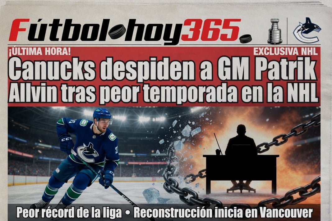Canucks despiden a GM Patrik Allvin tras peor temporada en la NHL