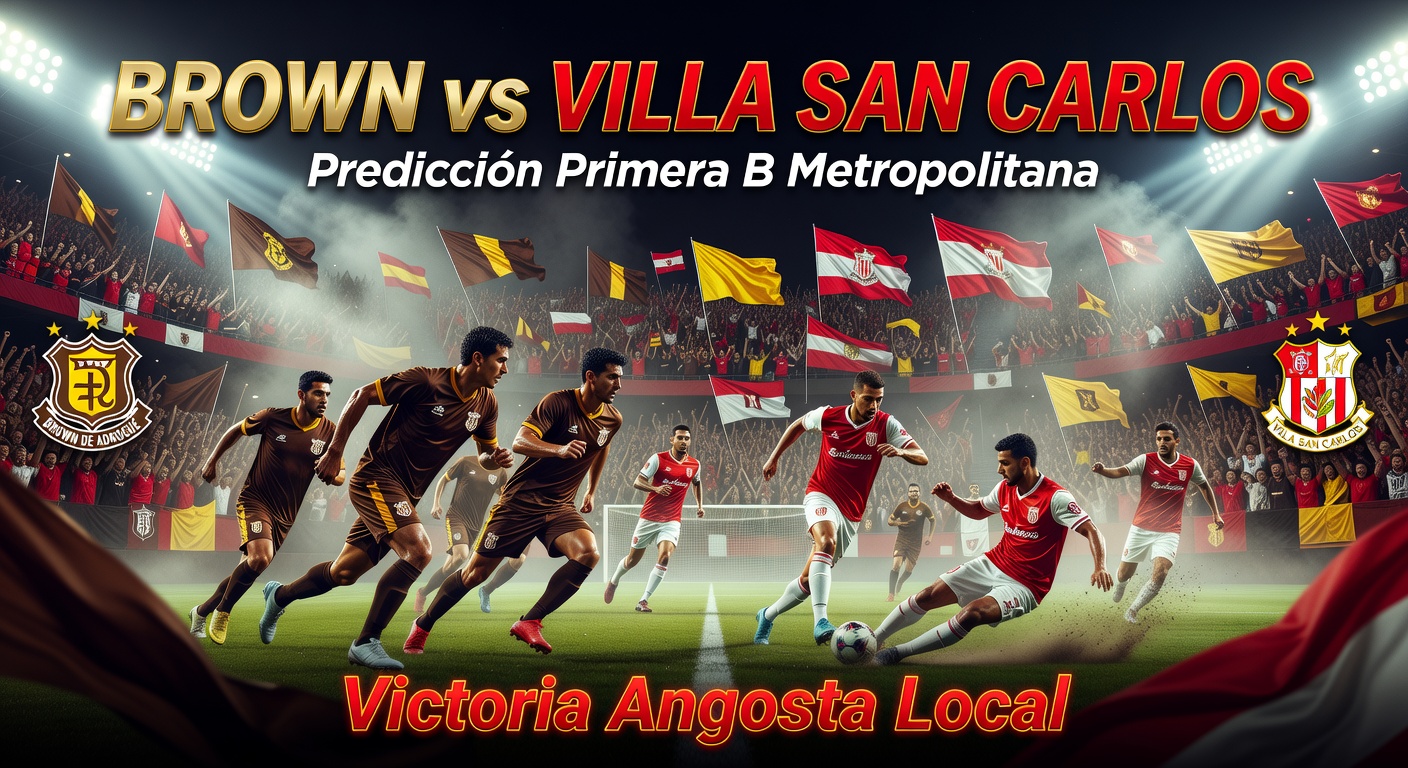Brown DE Adrogue vs Villa San Carlos Pronóstico / Prediction