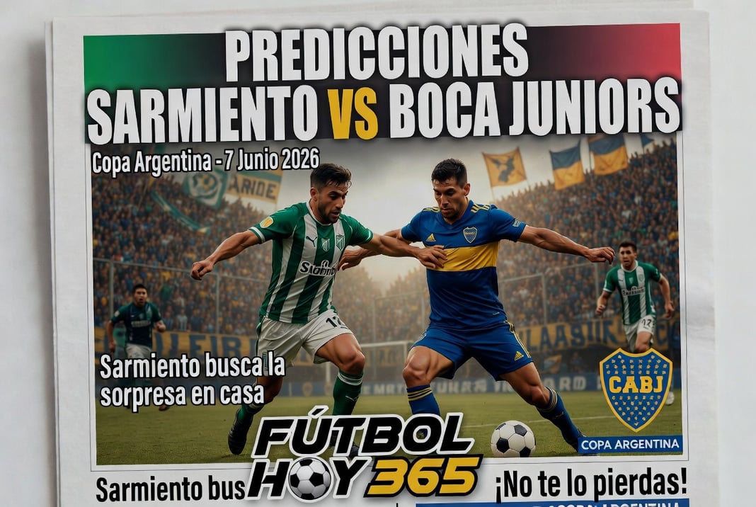 Predicciones Sarmiento vs Boca Juniors Copa Argentina 7 Junio 2026