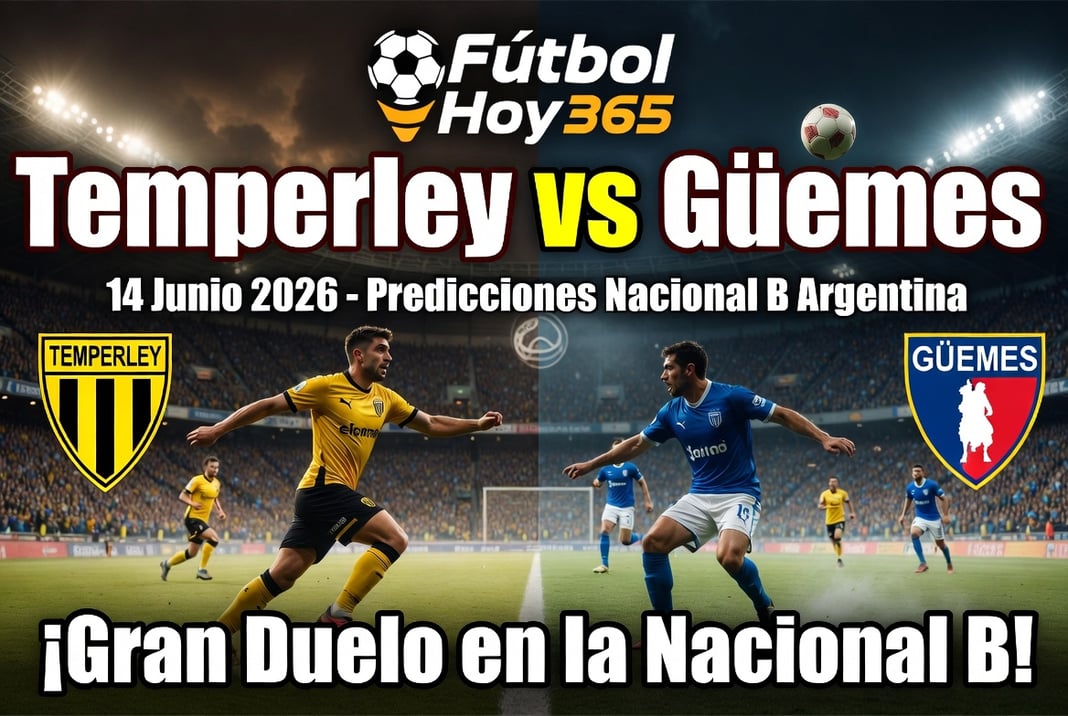 predicciones Nacional B Argentina emperley vs Güemes 14 Junio 2026