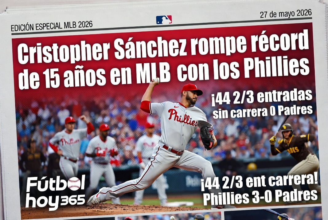 Cristopher Sánchez rompe récord de 115 años en MLB con los Phillies