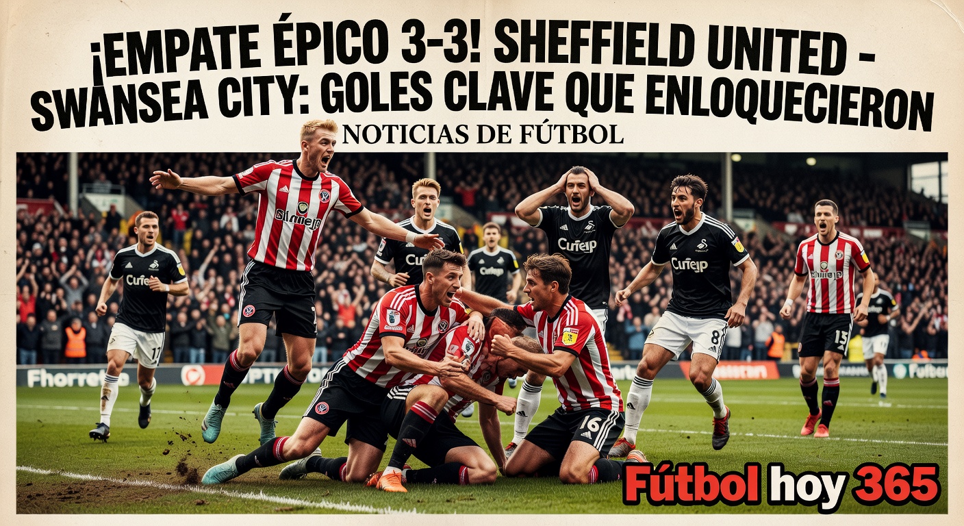 Sheffield United 3-3 Swansea City in High-Scoring Draw