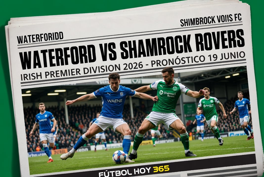 Waterford vs Shamrock Rovers Irish Premier Division 2026 Pronóstico 19 Junio