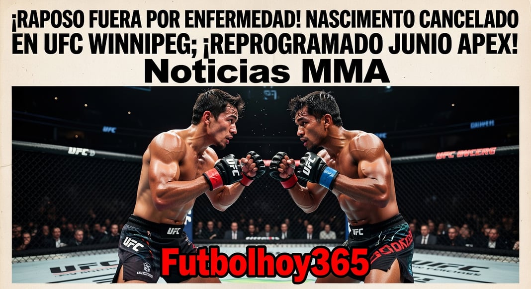 UFC Winnipeg: Raposo vs. Nascimento retirado por enfermedad; reprogramado para junio en UFC Apex
