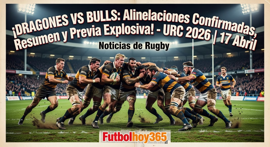 Dragones vs Bulls: Alineaciones Confirmadas, Resumen y Preview - United Rugby Championship 2026 | 17 Abril