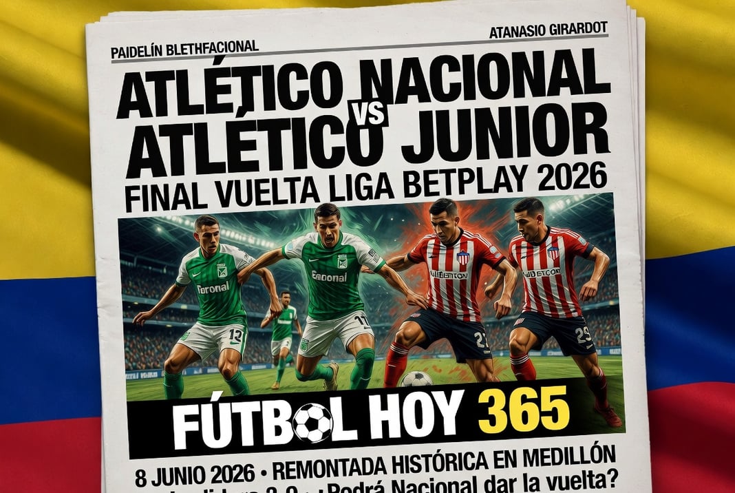 Atlético Nacional vs Atlético Junior Final Vuelta Liga BetPlay 2026