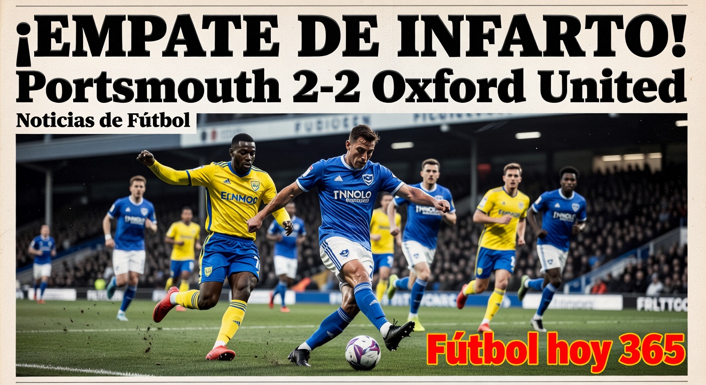 Portsmouth 2-2 Oxford United in Championship (ESPN)