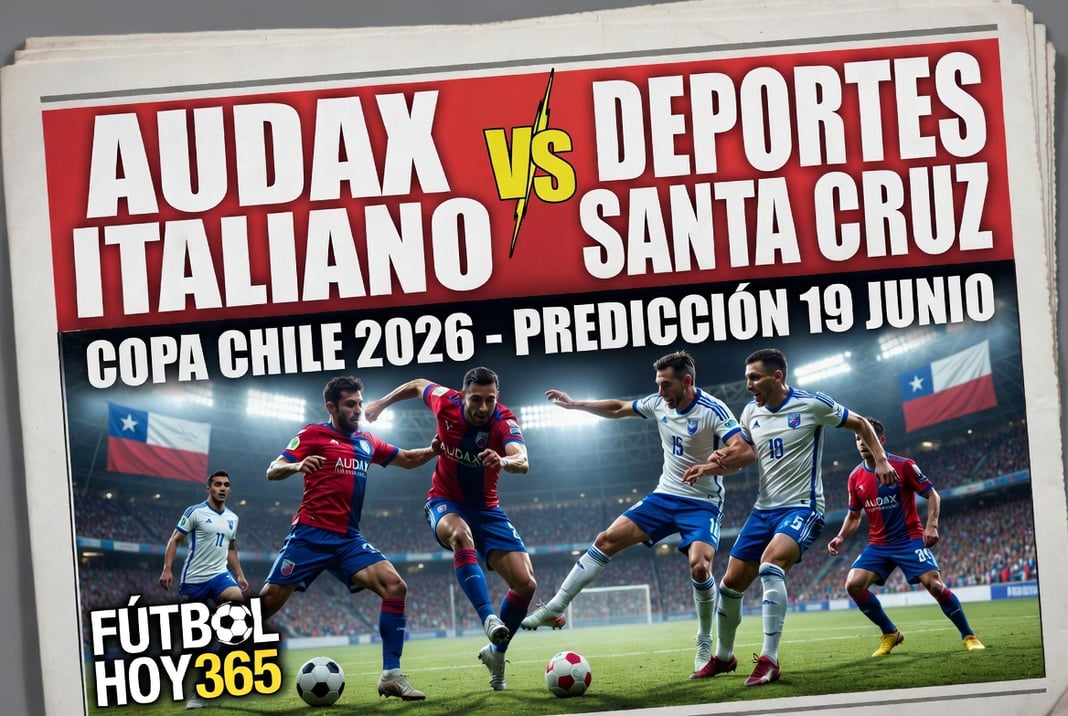 Audax Italiano vs Deportes Santa Cruz Copa Chile 2026 Prediccion 19 Junio