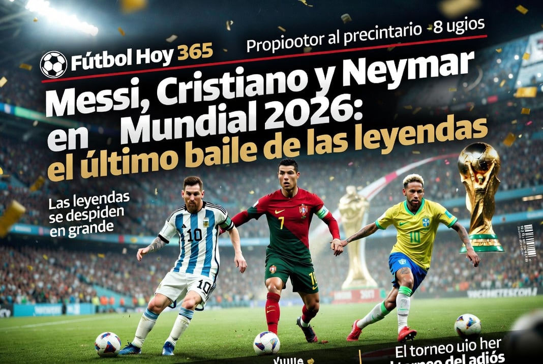 Messi, Cristiano y Neymar en Mundial 2026 el último baile de las leyendas