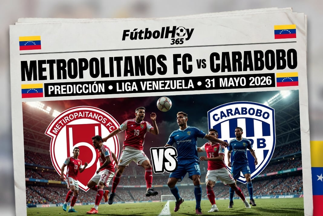 Metropolitanos FC vs Carabobo Prediccion Liga Venezuela 31 Mayo 2026