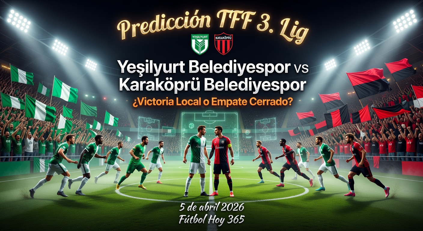 Yeşilyurt Belediyespor vs Karaköprü Belediyespor Pronóstico / Prediction