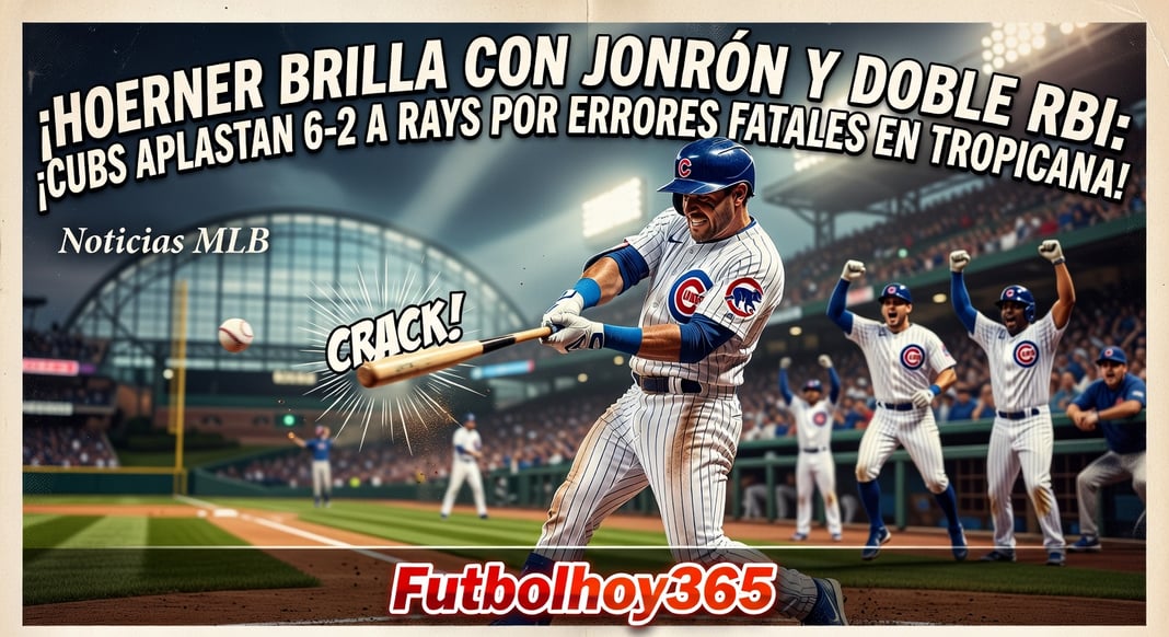 Nico Hoerner brilla con jonrón y doble RBI: Cubs vencen 6-2 a Rays por errores en Tropicana Field