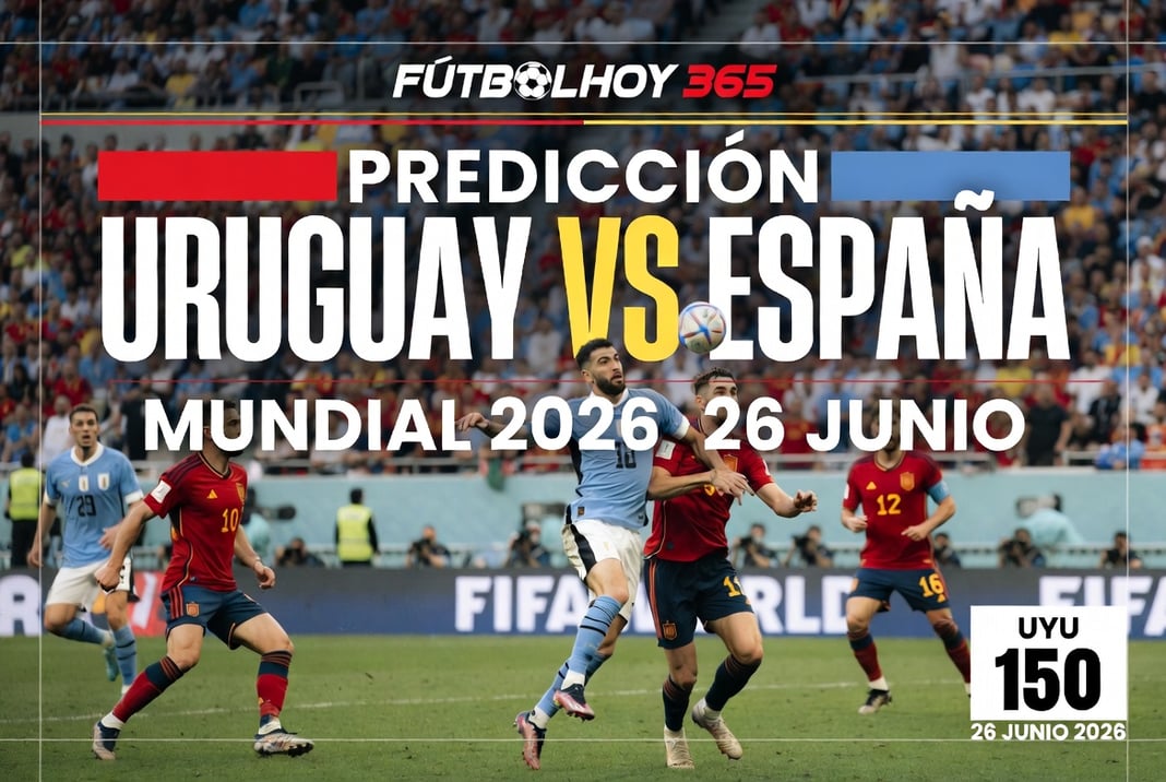 Prediccion Uruguay vs Espana Mundial 2026 26 junio
