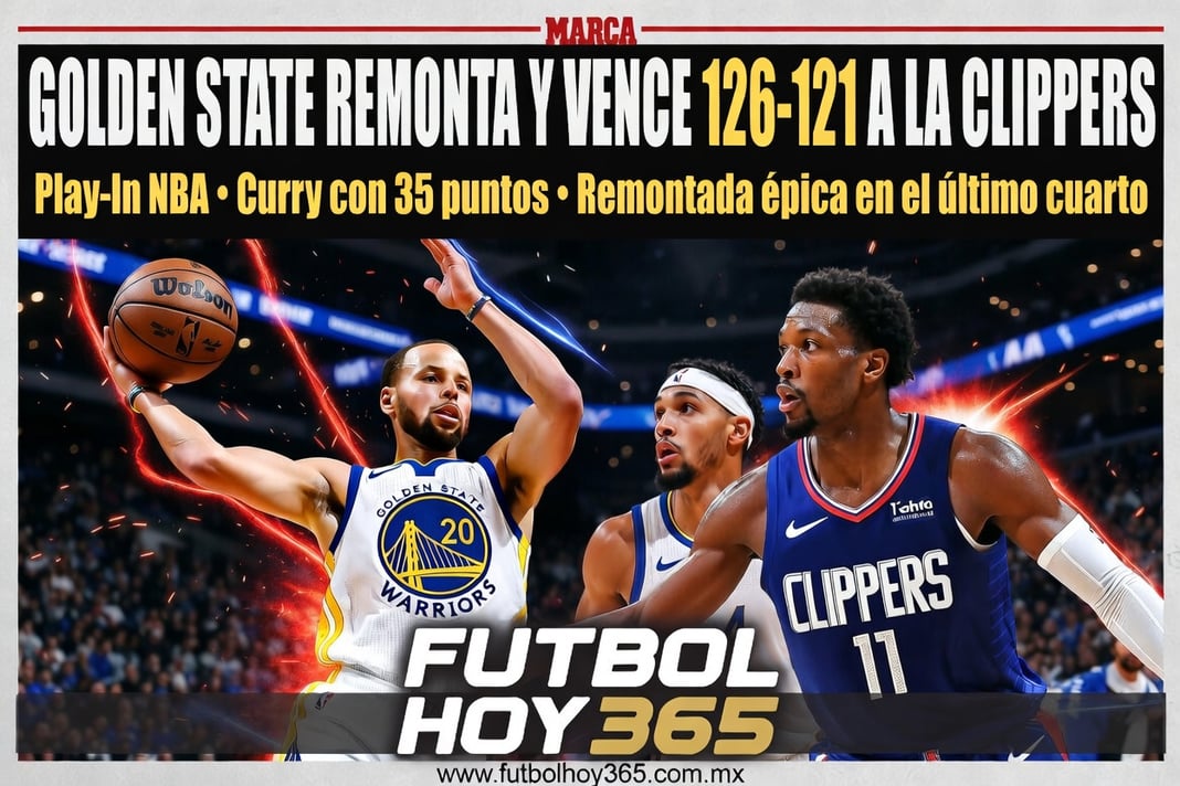 Golden State Warriors remonta y vence 126-121 a LA Clippers en el Play-In NBA