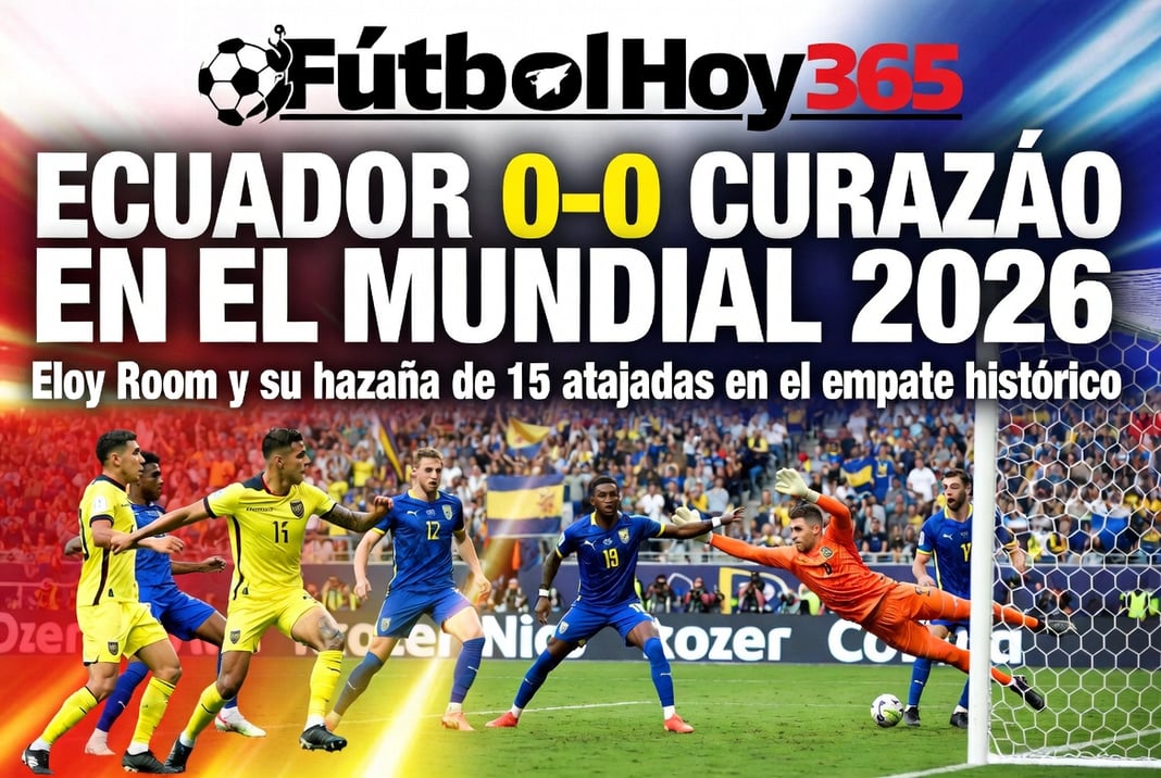 Ecuador 0-0 Curazao en el Mundial 2026 Eloy Room y su hazaña de 15 atajadas en el empate histórico