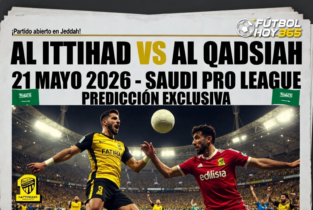 Al Ittihad vs Al Qadsiah 21 Mayo 2026 Prediccion Saudi Pro League