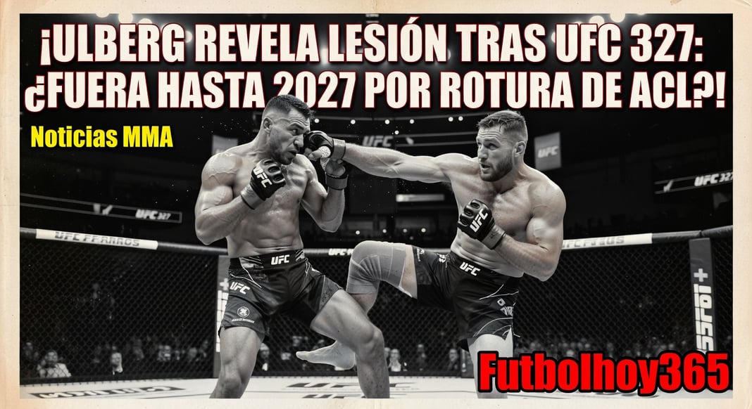 Carlos Ulberg da actualización de lesión tras UFC 327: ¿Ausencia hasta 2027 por posible rotura de ACL?