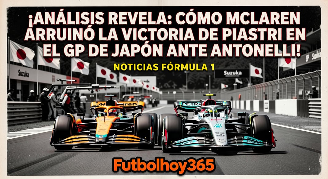 Análisis Revela: Cómo McLaren Arruinó la Victoria de Oscar Piastri en el GP de Japón ante Antonelli