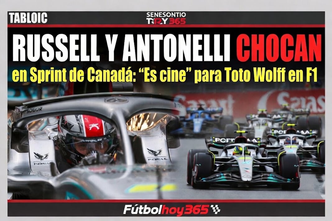 Russell y Antonelli chocan en Sprint de Canadá “Es cine” para Toto Wolff en F1