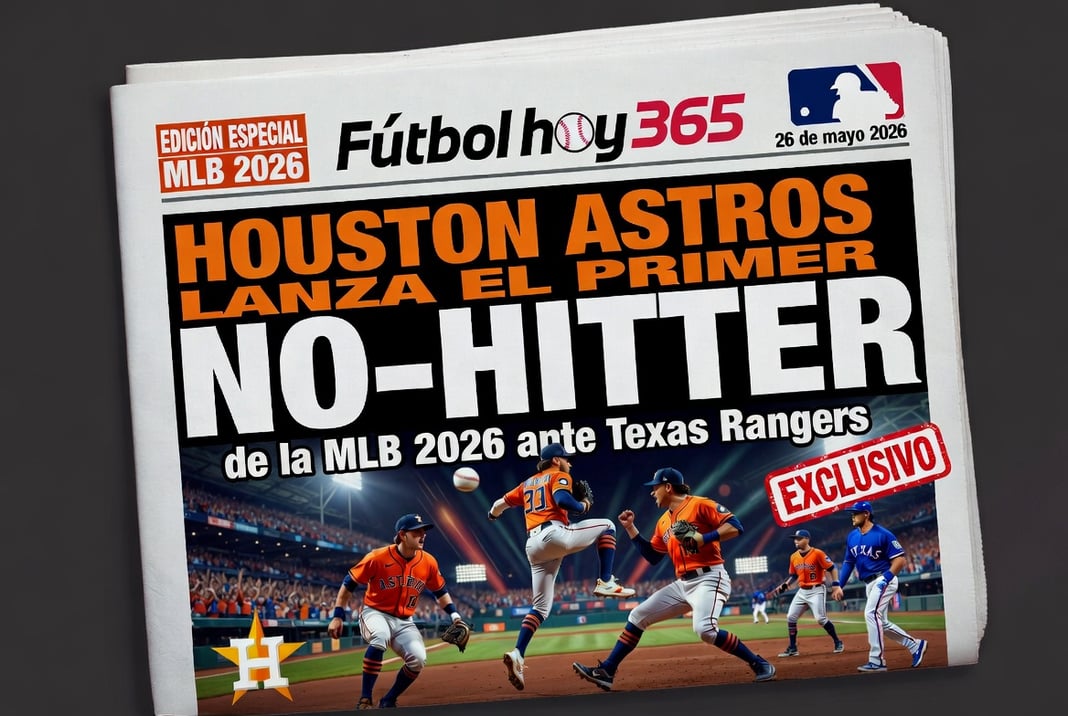 Houston Astros lanza el primer no-hitter de la MLB 2026 ante Texas Rangers