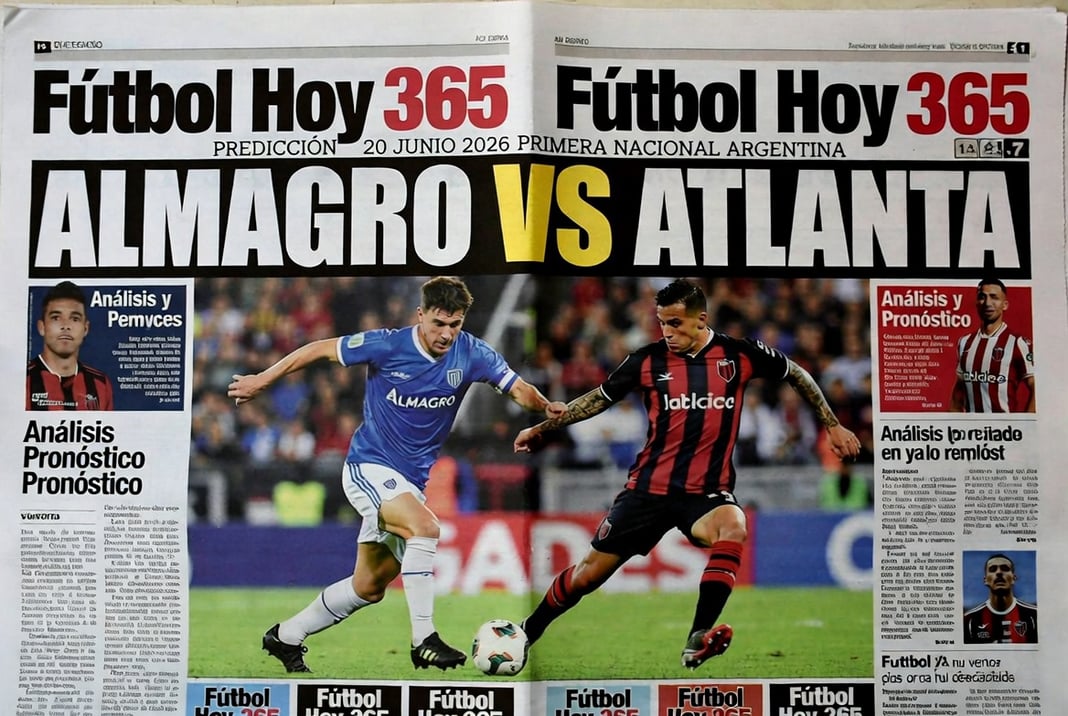Almagro vs Atlanta Prediccion 20 Junio 2026 Primera Nacional Argentina
