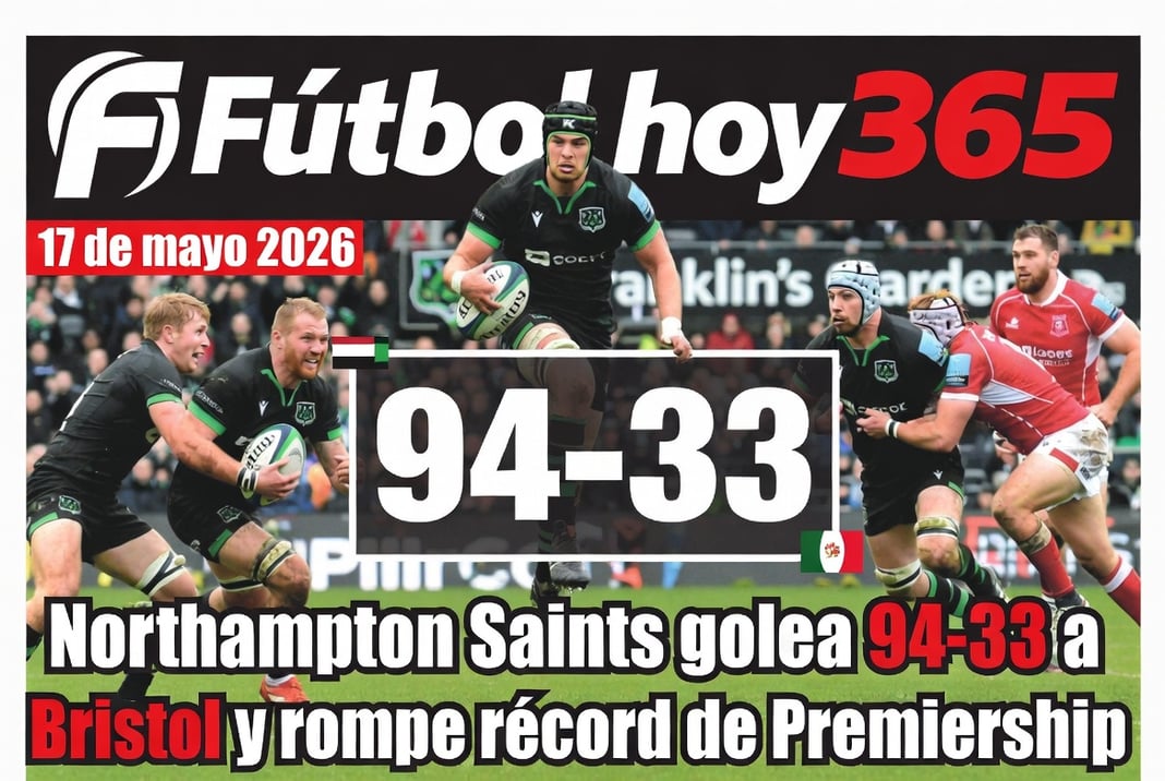 Northampton Saints golea 94-33 a Bristol y rompe récord de Premiership