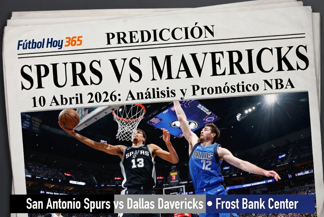Predicción Spurs vs Mavericks 10 Abril 2026 Análisis y Pronóstico NBA