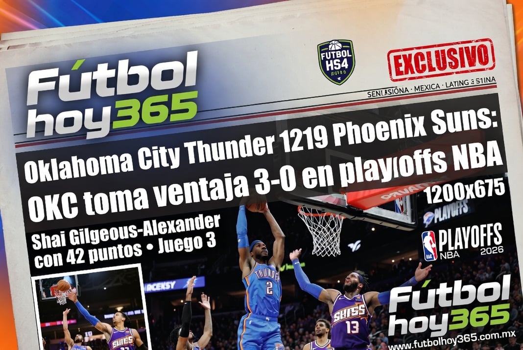 Oklahoma City Thunder 121-109 Phoenix Suns OKC toma ventaja 3-0 en playoffs NBA