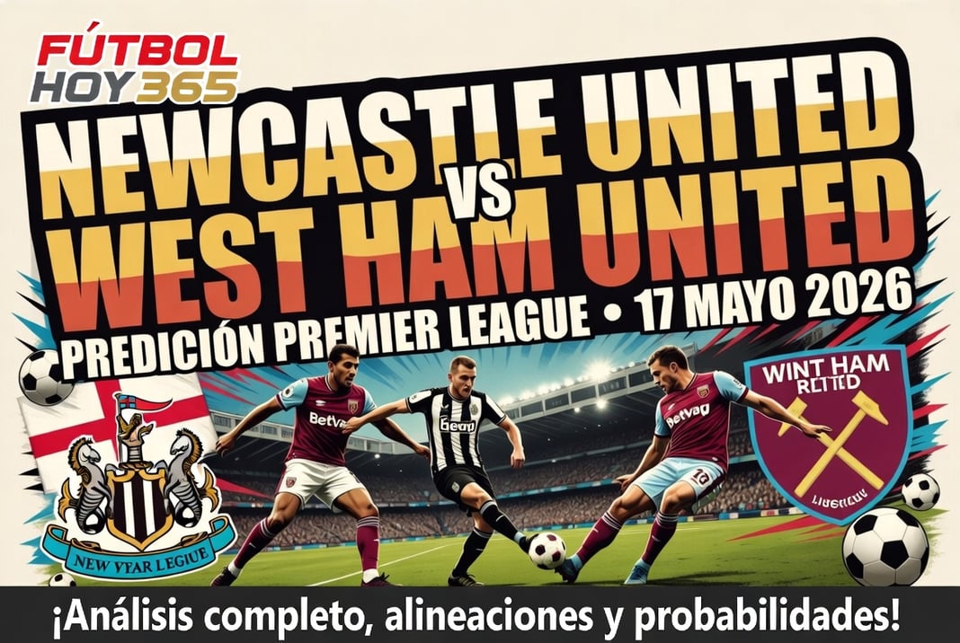 Newcastle United vs West Ham United Prediccion Premier League 17 Mayo 2026