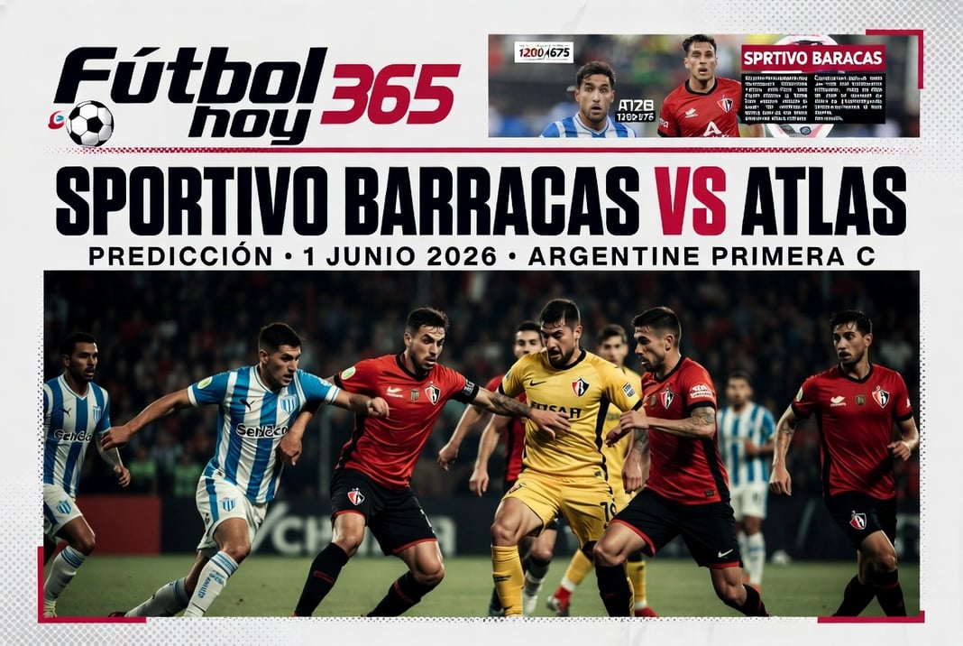 Sportivo Barracas vs Atlas Prediccion 1 Junio 2026 Argentine Primera C