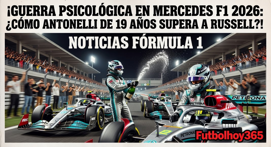 Guerra Psicológica en Mercedes F1 2026: ¿Cómo Antonelli de 19 Años Supera a Russell?