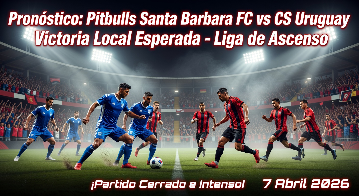 Pitbulls Santa Barbara FC vs CS Uruguay Pronóstico / Prediction