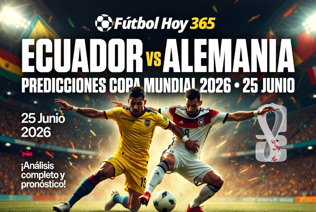 Ecuador vs Alemania Predicciones Copa Mundial 2026 25 Junio