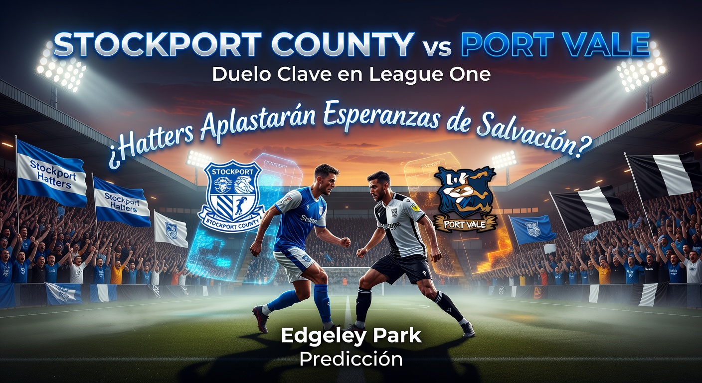 Stockport County vs Port Vale Pronóstico / Prediction