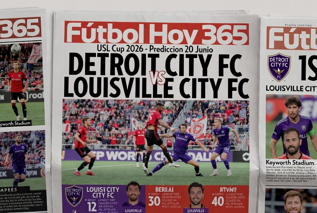Detroit City FC vs Louisville City FC USL Cup 2026 Prediccion 20 Junio