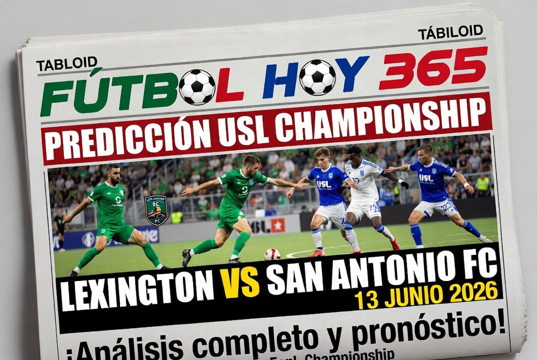 Predicción USL Championship Lexington vs San Antonio FC 13 Junio 2026